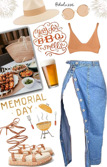 Bbq Cookout Outfit, Bbq Night Outfit, Family Barbecue Outfit, Barbecue Outfit Casual, Backyard Outfit Party Casual, Pool Bbq Outfit, Bbq Baddie Outfits, Barbeque Party Outfit, Outfit For Bbq Party What To Wear