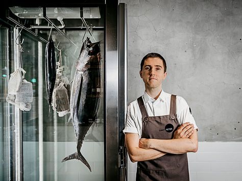 Josh Niland, Fish Butchery, Fish Display, Market Snacks, Swordfish Steak, Fish Monger, Bbq Fish, Gq Australia, Fish Restaurant