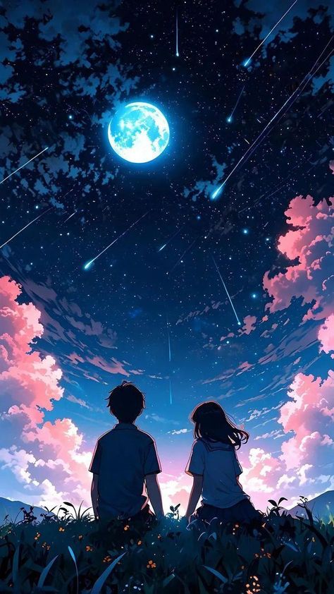 Couples Night Aesthetic, Cute Cartoon Couples Wallpapers, Gold Abstract Wallpaper, Characters From Movies, Animation Wallpaper, Love Animation, Pixel Art Background, Cartoon Love Photo, Photo To Art