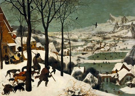 Winter Art Projects for Kids inspired by famous Winter paintings. Free Printable Download Available! Learn how a few winter paintings changed art history with this multi-disciplinary art curriculum; includes discussion questions, learning activities, curriculum connections and lesson plans. #arted #arthistory #artappreciation #monet #bruegel #winterart #winterartprojects #highschoolart #middleschoolart #winterpainting #littleiceage Hunters In The Snow, Bruegel The Elder, Pieter Bruegel The Elder, Pieter Bruegel, Winter Painting, Thomas Kinkade, Caravaggio, Painting Reproductions, Wassily Kandinsky