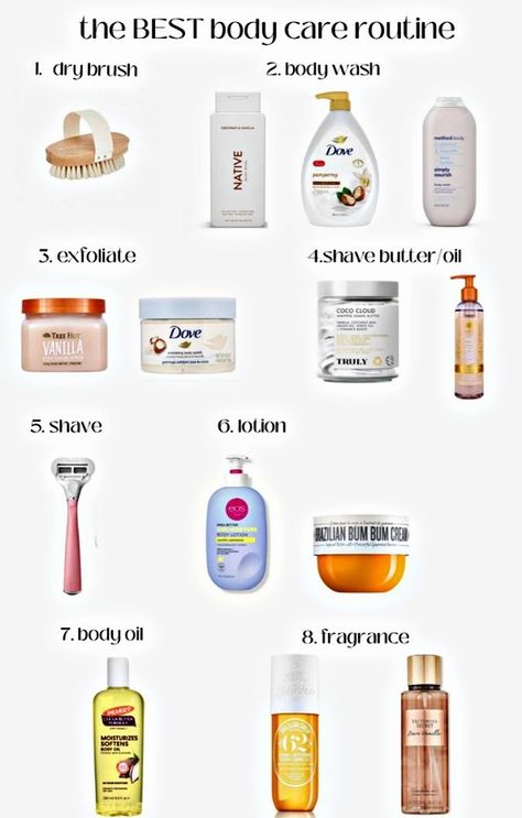 Body Care Routine Steps List, Body Shower Routine, Down There Care, Body Routine, Skin Care Routine Order, Beauty Routine Tips, Basic Skin Care Routine, Shower Skin Care, Hygiene Routine