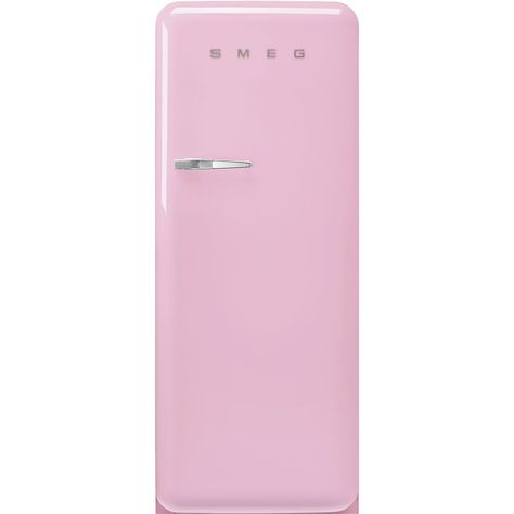 Pink Free standing refrigerator FAB28RPK5 Smeg Smeg Refrigerator, Pink Fridge, Tall Fridge, Color Refrigerator, Smeg Fridge, Vegetable Drawer, Freestanding Fridge, Úložný Box, Compact Refrigerator