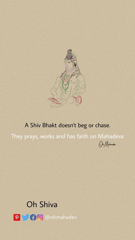 Mahadev Shiv Bhakt Wallpaper, Shiv Puran Quotes, Shiv Girl, God Shiva Quotes, Har Har Mahadev Quotes, Shiv Ji Quotes, Mahashivratri Quotes, Shiv Quotes, Lord Shiva Quotes