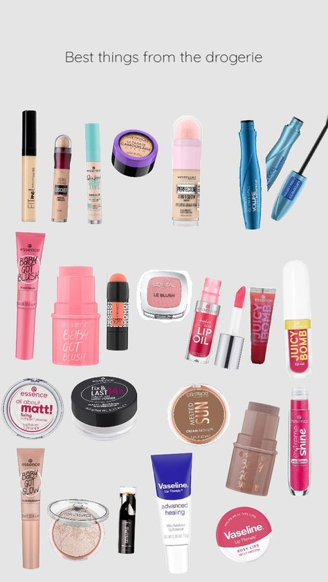 Dm Best Products, Make Up Must Haves Products, Dm Skincare Products, Dm Must Haves, Drugstore Makeup Must Haves, Must Have Makeup Products, Contour Bronzer, Natural Everyday Makeup, Blush Lipstick