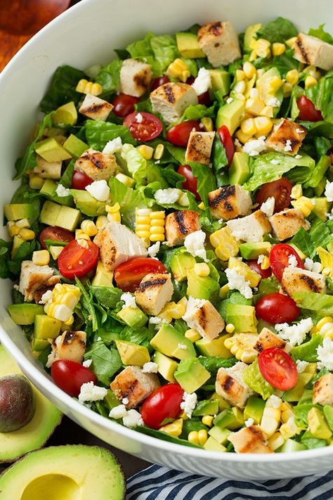 Interesting Salads, Cheese Apples, Chop Salad, Chipotle Ranch Dressing, Southwest Chicken Salad, Homemade Chipotle, Chipotle Ranch, Chopped Salad Recipes, Chicken Chopped Salad