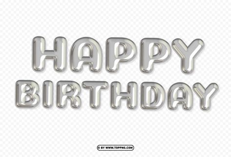 Png Happy Birthday, Happy Birthday Logo, Silver Balloons, Birthday Logo, Balloon Words, Happy Birthday Png, Happy Birthday Vintage, Simple Birthday Decorations, Happy Birthday Text