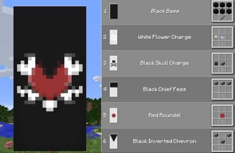 Enchantment Language, Cool Minecraft Banners, Mc Banner, Minecraft Banner Patterns, Minecraft Heart, Minecraft Enchantments, Minecraft Decoration, Rumah Minecraft Sederhana, Minecraft Banner