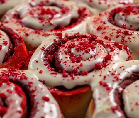 Red Velvet Cinammon Roll, Red Velvet Cinnamon Rolls From Scratch, Red Velvet Cinnamon Rolls Recipe, Red Velvet Cinnamon Rolls, Crimson Velvet, Red Velvet Flavor, Cinnamon Rolls From Scratch, Chicken Tenderloin, Chicken Tenderloin Recipes