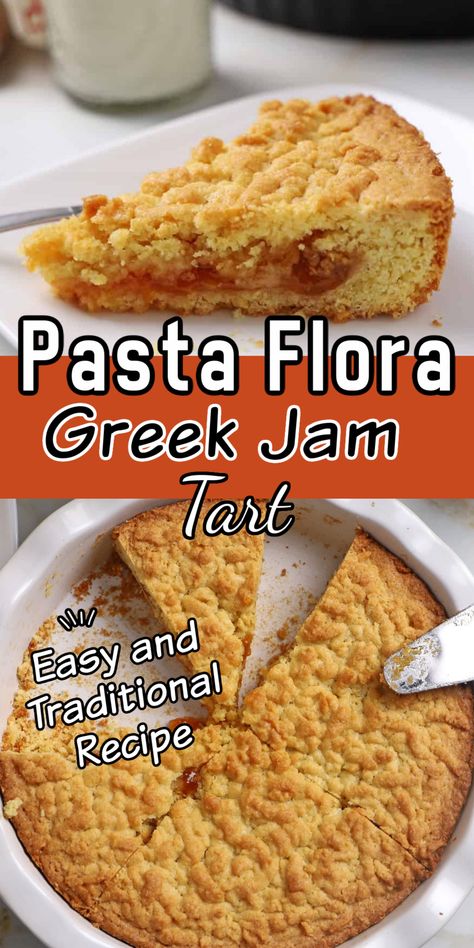 Pasta Flors is a Greek jam filled tart that is so delicious. Here is a simplified pasta flora recipe that requites only a bowl and a wooden spoon. Pasta Flora Recipe, Pasta Flora, Mediterranean Fruit, Ramadan Desserts, Baked Dessert, Fruit Pies, Hairstyles For Ladies, Wooden Fruit Bowl, Jam Tarts