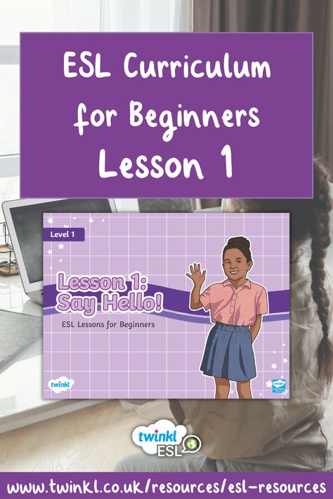 Lesson 1 of Twinkl's ESL Curriculum for Beginners, called Say Hello! Esl Curriculum, Esl Learning, English Conversation Learning, English Curriculum, Esl Vocabulary, English For Beginners, New Vocabulary Words, Esl Lessons, Conversational English