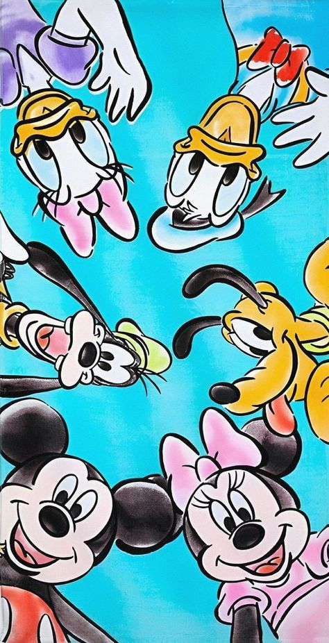 Mouse Drawings, Disney Phone Backgrounds, Mouse Wallpaper, Disney Characters Wallpaper, Friends Illustration, Disney Background, Disney Collage, Mickey Mouse Wallpaper, Disney Phone Wallpaper