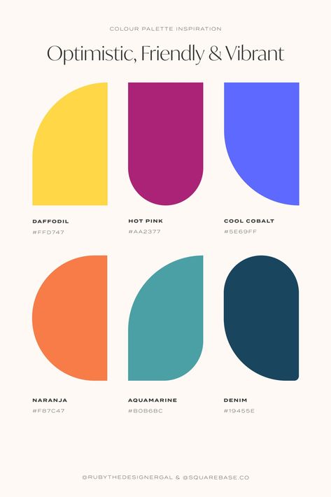 Optimistic, Friendly and Vibrant Colour Palette for your Brand or Squarespace Website #restaurant #vector #howtodesignalogo #monograms #snow #NewTwitterLogo #canva Neutral Colour Palette With Pop Of Colour, Neutral And Bold Color Palette, Color Pallet For Business, Nurturing Color Palette, Modern Pallete Color, Vibrant Modern Color Palette, Modern Colour Pallete, Bright Logo Design Inspiration, Vibrant Colour Pallete