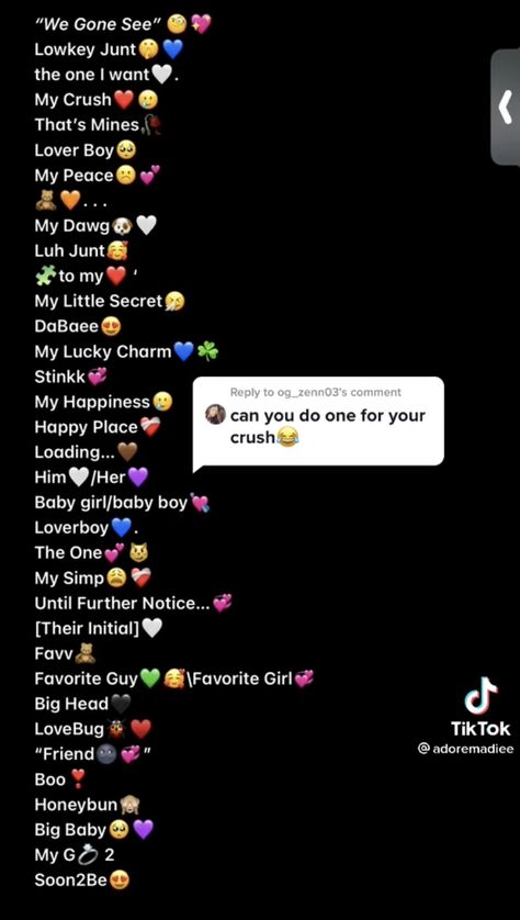 Best Friend Nikename, Nikename Boyfriend, Emoji Names In Phone, Couple Page Name Ideas Instagram, Emojis For Boyfriend Contact, Snapchat Names For Your Boyfriend, Cute Contact Names For Crush, Nicknames To Call Your Crush, Good Contact Names