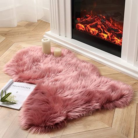 Pink Fuzzy Rug, Rug Form, Rug Fluffy, Fuzzy Rug, Rug Machine, Rug Nursery, Faux Fur Rug, Rugs For Bedroom, Pink Christmas Decorations