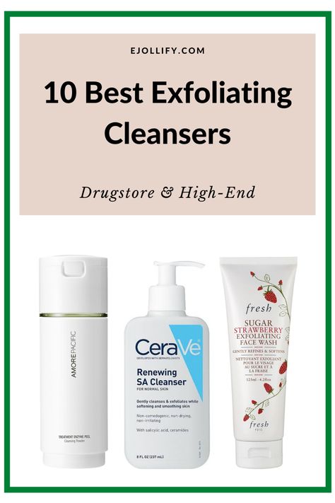 The easiest way to add exfoliation into your daily routine is by using an exfoliating face cleanser. Exfoliating cleansers are gentle enough for daily use. Plus, there’s no shortage of exfoliating agents. Be it acids, scrubs, or enzymes, exfoliating cleansers come in several forms. From drugstore to high end, below are the best exfoliating face washes for every skin type. exfoliating facial cleanser | exfoliating face cleanser | best exfoliating cleanser | best exfoliating face cleanser Best Exfoliate For Face, Best Exfoliator For Face Sensitive Skin, Best Exfoliator For Face Combination Skin, Good Exfoliator For Face Skin Care, Good Exfoliator For Face, Face Scrubs Exfoliating, Gentle Exfoliator Sensitive Skin, Best Face Exfoliator Products, Best Exfoliator For Face