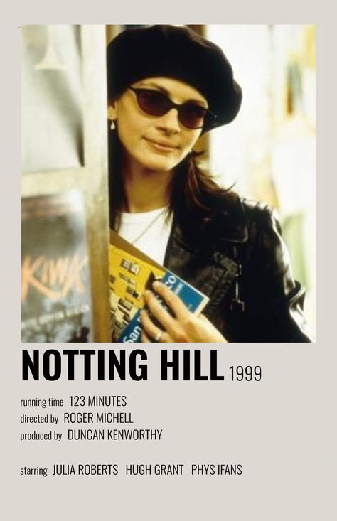 Notting Hill (1999) - [made by me] Notting Hill Movie, The Truman Show, Iconic Movie Posters, Film Posters Minimalist, Film Posters Vintage, Photographie Portrait Inspiration, Movie Poster Wall, Minimal Movie Posters, Chick Flicks