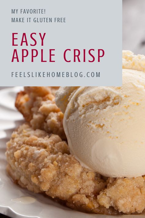 Cake Mix Apple Crisp, Apple Crisp No Oats, Easy Apple Crumble, Apple Crisp Topping, Best Apple Crisp Recipe, Easy Apple Crisp, Best Apple Crisp, Easy Apple Crisp Recipe, Homemade Apple Pie Filling