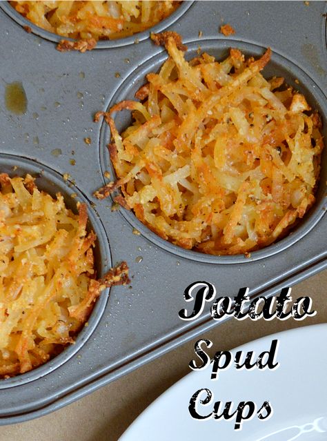 Hashbrown Spud Cups and Hanukkah - This Is How I Cook Hashbrown Cups, Quick Potato Recipes, Bag Of Potatoes, Potato Cups, Hash Brown Cups, Muffin Cups Recipes, Recipes Potatoes, Frozen Hash Browns, Potatoes Baked