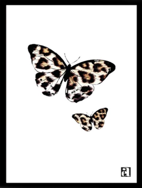 Cheetah Print Tattoos, Leopard Print Tattoos, Cheetah Tattoo, Butterfly With Flowers Tattoo, Bible Tattoos, Butterfly Flying, Sky Poster, Rose Tattoos For Women, Cool Wrist Tattoos