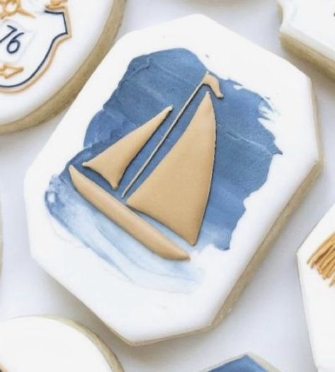 Lake House Cookies Decorated, Sailboat Cookies Decorated, Boat Cookies Decorated, Ocean Decorated Cookies, Lake Decorated Cookies, Nautical Cookies Decorated, Beach Cookies Royal Icing, Beach Cookies Decorated, Lighthouse Cookies