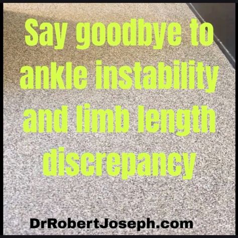 Having one leg slightly shorter than the other is more common than one would think — see me to help reduce injuries and feet issues.  ❤️  💬
#AnkleInjuries
#FootDoctor
#DrJosephDPM
#DrRobertJJosephDPM
#DrJaysReliefByDrRobertJJosephDPM
#HealthyFeetDrJaysRelief
#SportsInjuries
👟 Ankle Injury, See Me