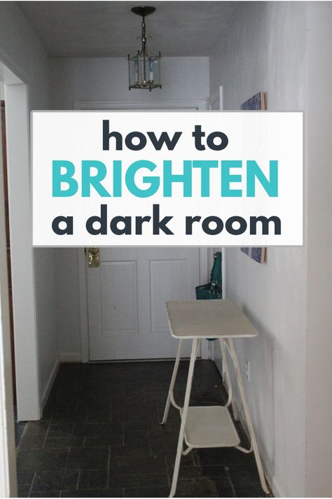 Brighten Up A Dark Room, Bright Floor Lamp, Brighten Room, Dark Dining Room, Dark Basement, Easy Home Decor Ideas, Dark Hallway, Dark Living Rooms, A Dark Room