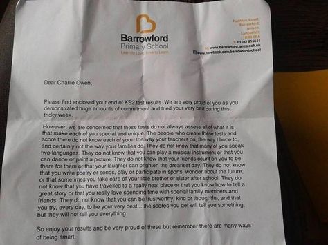 We should send a version of this letter to our students every year! Letter To Students, Exam Results, Standardized Testing, School Counseling, Learn To Love, Primary School, Classroom Management, Success Quotes, Parenting