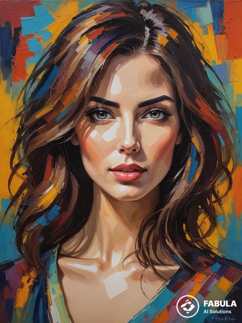 Ampersionism Painting, Acrylic Face Painting, Realistic Face Drawing, Surreal Art Painting, Face Art Drawing, Acrylic Portrait Painting, Acrylic Portrait, Oil Painting Techniques, Female Art Painting