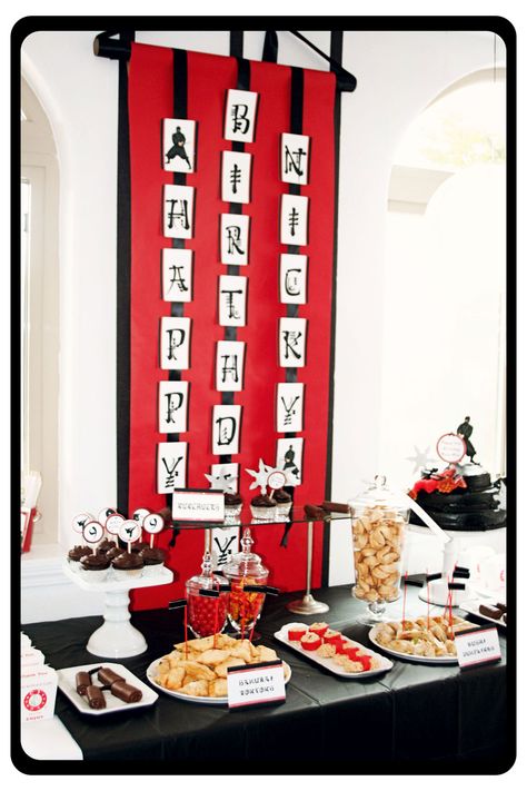 Hi Ya! Ninja Birthday Party! | | Kara's Party IdeasKara's Party Ideas Karate Birthday Party, Ninja Birthday Party, Karate Party, Lego Ninjago Party, Karate Birthday, Fruit Ninja, Ninjago Birthday Party, Japanese Party, Asian Party