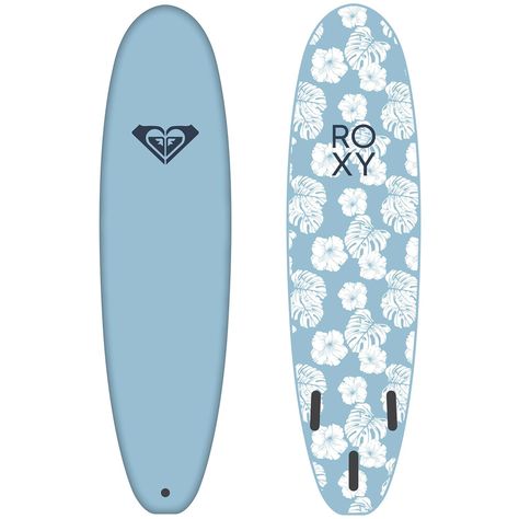 Roxy Surfboards, Surf Boards Designs, Surf Outfit Women, Surfboard Painting, Surfing Board, Roxy Surf, Beach Items, Surf Boards, Blue Hibiscus