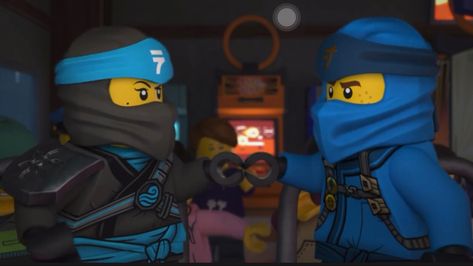 Jay And Nya, Nya Ninjago, Nya Smith, Ninjago Screenshots, Jay Walker, Kick Backs, Matching Pfps, Lego Ninjago, Kawaii Girl