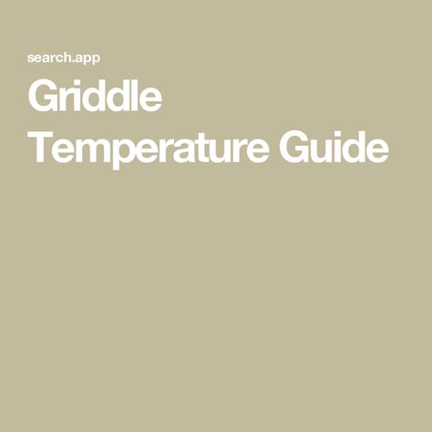 Griddle Temperature Guide Maillard Reaction, Flat Top Grill, Dish Warmer, Griddle Cooking, Pellet Grills, Blackstone Griddle, Steak Fajitas, Breakfast Potatoes, Food Out