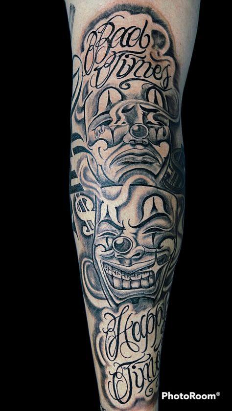 Triumph Tattoo Piercing Riverwood 0414101766 Good Times Bad Times Tattoo, Casino Leg Sleeve Tattoo, Casino Tattoo Sleeve, Life’s A Gamble Tattoo Arm, Marian Tattoo, Triumph Tattoo, Scary Movie Leg Sleeve, Gangster Sleeve Tattoo, Black And Grey Sleeve