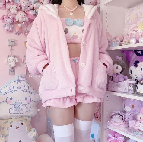 Sanrio Outfits, Sanrio Fashion, Kawaii Outfit Ideas, Pastel Outfit, Kawaii Fashion Outfits, Pink Outfits, Really Cute Outfits, Kawaii Clothes, Harajuku Fashion