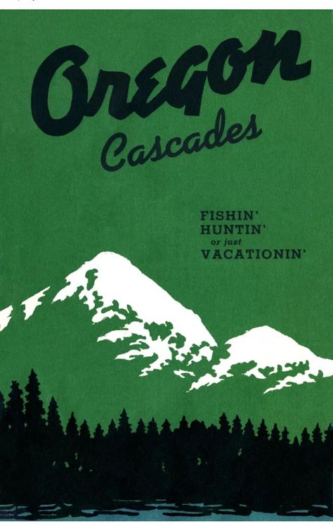 Oregon Oregon Poster, Painting Shelves, Vintage Poster Design, Vintage Travel Poster, Room Posters, Mountain Range, Vintage Travel Posters, Cool Posters, Vintage Graphics