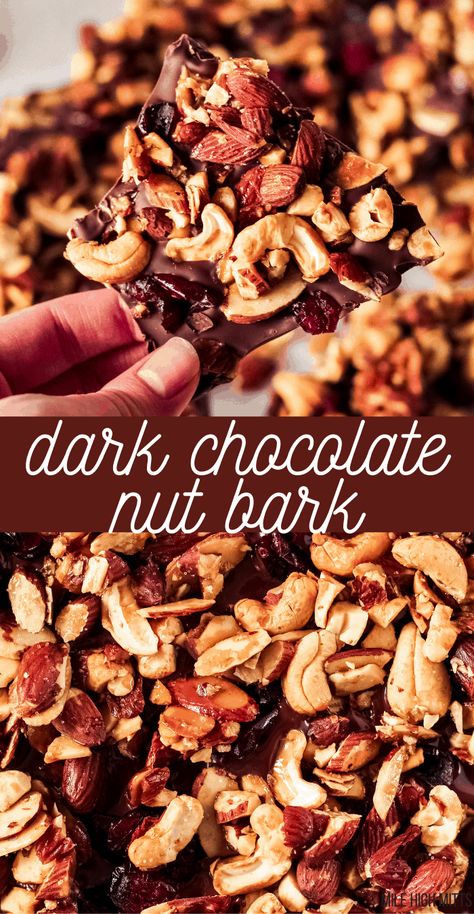 Chocolate Bark With Nuts And Fruit, Dark Chocolate Nut Clusters Healthy, Fruit And Nut Bars Recipe, Nut Chocolate Bars, Chocolate Nut Bark, Dark Chocolate Fruit And Nut Bark, Seed And Nut Chocolate Bark, Nut In Me Strawberries, Nut Bark Recipes