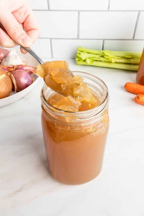 Gelatinous Chicken Feet Bone Broth (Stock) - foodworthfeed Chicken Feet Bone Broth Recipe, Chicken Neck Recipe Bone Broth, Gelatinous Bone Broth, Chicken Feet Bone Broth Instant Pot, Chicken Feet Bone Broth, Instant Pot Chicken Stock, Make Chicken Stock, Sebi Recipes, 2024 Health