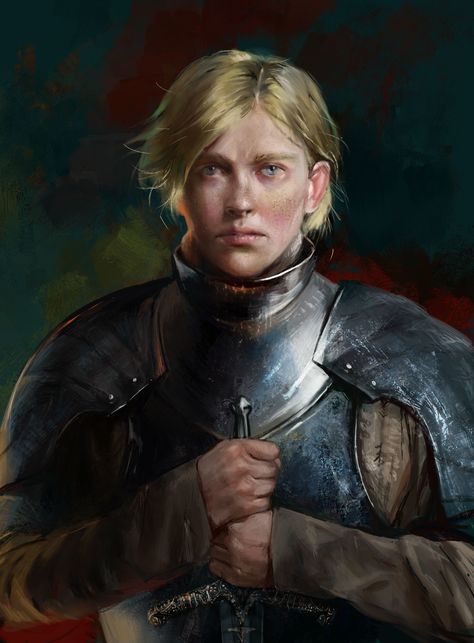 Brienne of Tarth by Bella Bergolts on ArtStation. Woman In Armor, Lady Brienne, Jaime And Brienne, Brienne Of Tarth, Asoiaf Art, Jaime Lannister, Gra O Tron, Game Of Thrones Art, Arte Fantasy