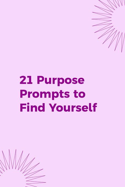 Looking to rediscover your purpose? Use these 21 empowering purpose prompts to kickstart your journey of healing journaling and personal growth! Dive into deep personal questions to ask yourself that will illuminate your passions, values, and unique gifts. Whether it's through a self-care bullet journal, morning pages, or reflective writing therapy, these journal prompts are tailored to guide you in finding your purpose in life. Challenge yourself with questions for self-improvement and explore who you truly are with this engaging journaling challenge. Finding Purpose Affirmations, How To Figure Out Your Purpose In Life, Journal Prompts To Find Your Purpose, How To Find My Purpose In Life, Finding Your True Self, How To Find Purpose In Life, How To Find Your Purpose, How To Find Your Passion, Purpose Prompts