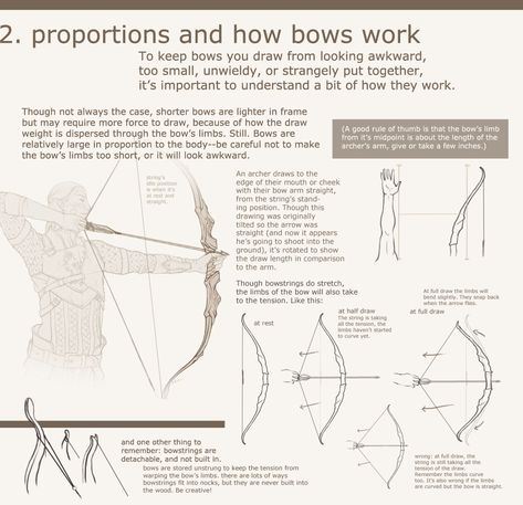 Drawing Bows Part 2 Archery Bows, Traditional Archery, Anatomy For Artists, Bow And Arrow, Bow Arrows, Drawing Tips, Aphrodite, Writing Inspiration, Archery