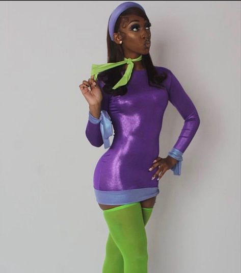 Daphne Blake Costumes, Daphne Scooby Doo, Daphne Scooby Doo Costume, Daphne Costume, Black Halloween Costumes, Future Costume, 29 Days, Halloween Coustumes, Pretty Halloween Costumes