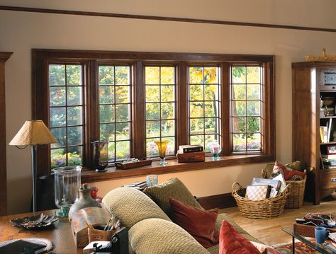 Wooden Window Design, Bay Bow Windows, Anderson Windows, Minimalist Window, House Window Design, Inspiration Pics, Traditional Windows, Bow Window, Window Grill Design