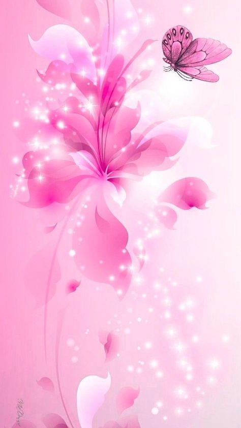 Best Phone Wallpaper for Girls with Animated Pink Flower and Butterfly - HD Wallpapers | Wallpapers Download | High Resolution Wallpapers Butterfly Hd Wallpapers, Best Phone Wallpaper, 2000s Wallpaper, Frutiger Metro, Love Pink Wallpaper, Flower And Butterfly, Butterfly Wallpaper Backgrounds, Phone Wallpaper Pink, Butterfly Wallpaper Iphone