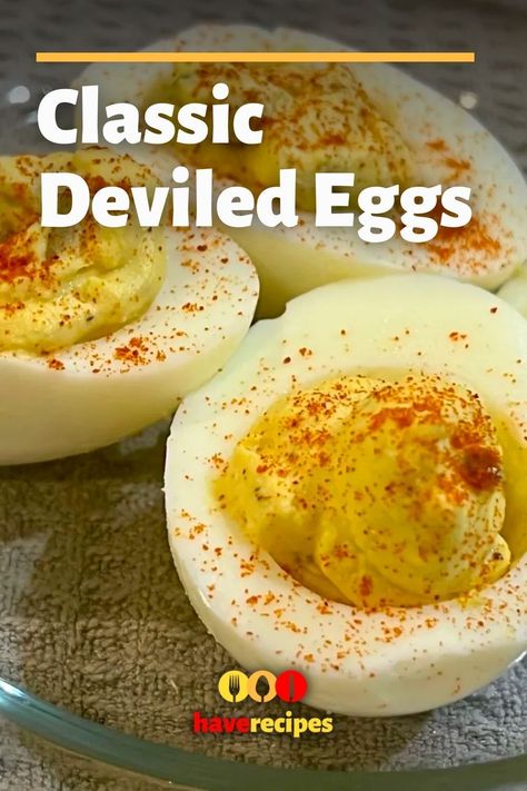 Classic deviled eggs are a holiday dinner staple. Check out this easy recipe so you can make the best ones! Don't let them overwhelm you. The best deviled eggs are easy to make. Deviled Eggs Recipe Best, The Best Deviled Eggs, Eggs Deviled, Classic Deviled Eggs, Deviled Eggs Easy, Best Deviled Eggs, Deviled Eggs Classic, Deviled Eggs Recipe, Deviled Egg