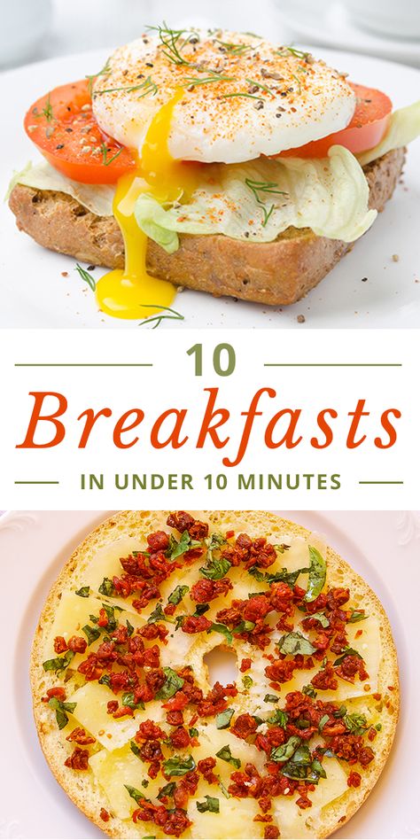 10 Minute Healthy Breakfast Ideas, Skinnyms Recipes Healthy Eating, 10 Min Breakfast Ideas, 10 Minute Breakfast, Breakfast Diner, Clean Eating Menu, Diner Food, Toddler Breakfast, Family Breakfast