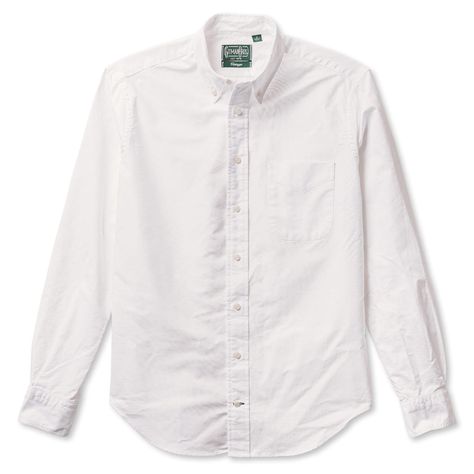 Gitman Vintage Men's Oxford Shirts White Oxford, Gitman Vintage, Classic American, Oxford Shirt, Button Down Collar, Made In The Usa, American Vintage, Oxford, Collar