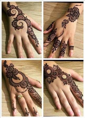 30+ Latest Eid Mehndi Designs to Embrace Ramzan in 2019-2020 Very Simple Back Hand Mehndi Designs, Henne Tattoo, Tato Henna, Finger Henna Designs, Eid Mehndi Designs, Mehndi Designs 2018, Finger Henna, Simple Henna Tattoo, Latest Henna Designs