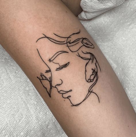 Medusa Mask Tattoo, Here Lies Squidwards Hopes And Dreams Tattoo, Tattoos Of Medusa, Medusa Tattoo Simplistic, Medusa Eyes Tattoo Design, Medusa Tattoo On Side Of Ribs, Medusa Tattoo With Semi Colon, Women’s Body Tattoo Design, Medusa Tattoo Back Of Neck