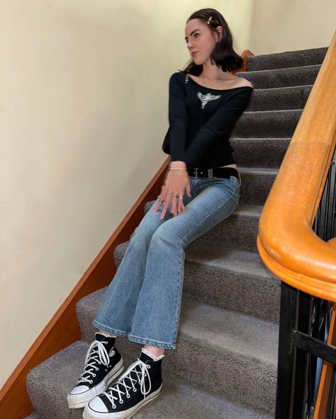 Low Chucks Outfit, Low Rise Converse Outfit, Low Black Converse Outfit, Platform Chucks Outfit, Converse Skirt Outfit, Converse Low Cut Outfit, High Top Platform Converse Outfits, Low Converse Outfit, Black Platform Converse Outfit