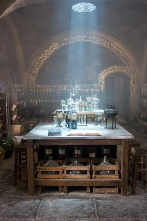 Professor Snape's Potion Classroom, Order of the Phoenix Potion Room Aesthetic, Potion Lab, Potions Lab, Hogwarts Visuals, Hery Potter, Shifting Hogwarts, Hogwarts Shifting, Shifting To Hogwarts, Shifting Board